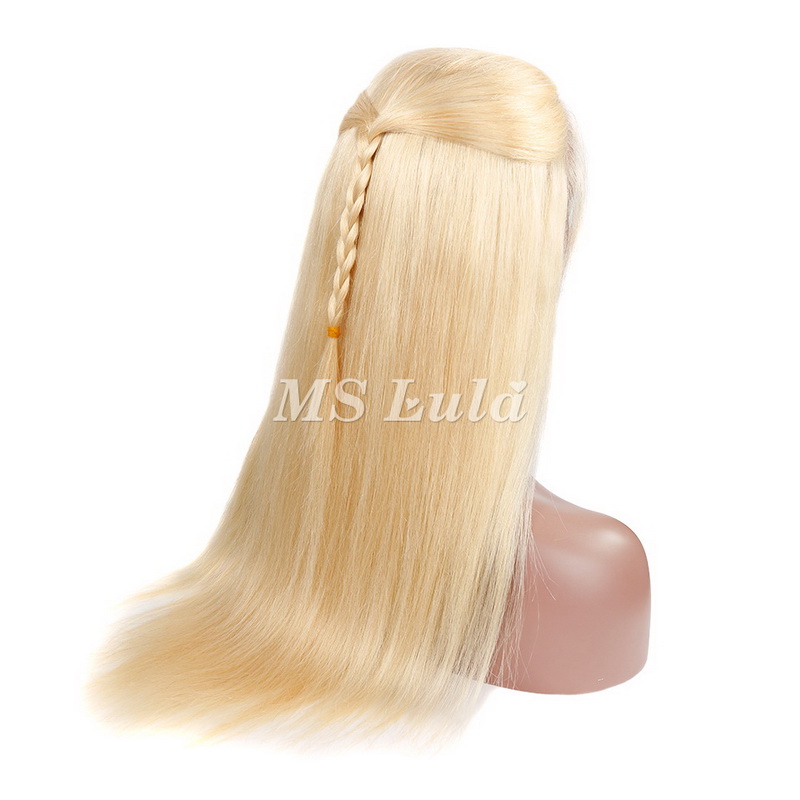 #613 Blonde Silky Straight 13x4 Lace Front Wig - 图片 7